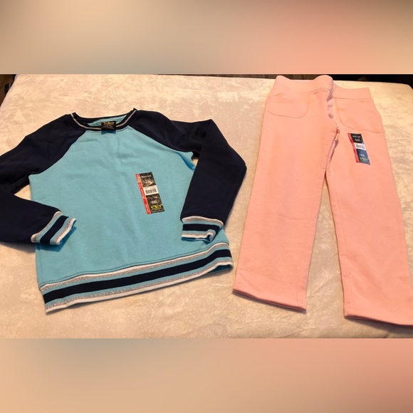 NWT pink & blue sweatsuit - Picture 1 of 6